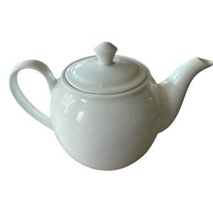 White Porcelain Teapot With Lid Fine  China By Minh Long